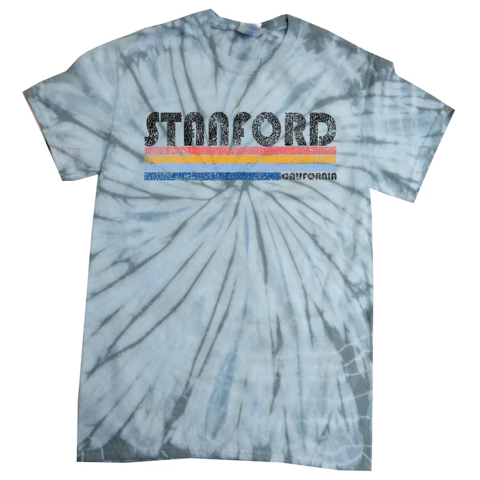 Vintage 1980s Style S.T.A.N.F.O.R.D California Tie-Dye T-Shirt