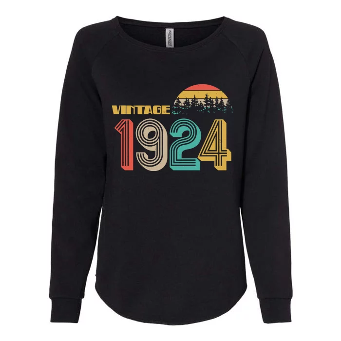 Vintage 1924 Sun Wilderness 100th Birthday Womens California Wash Sweatshirt