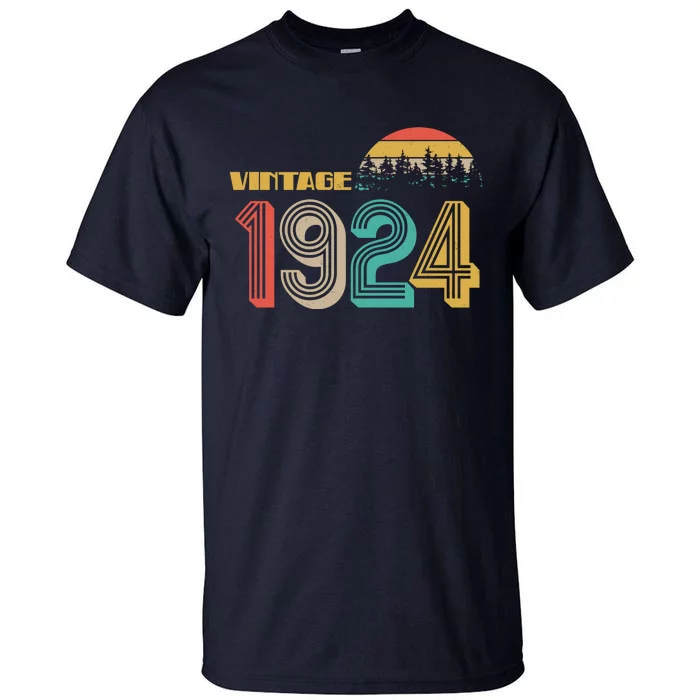 Vintage 1924 Sun Wilderness 100th Birthday Tall T-Shirt