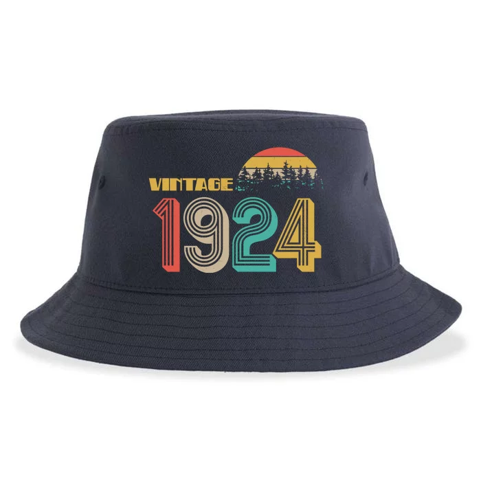 Vintage 1924 Sun Wilderness 100th Birthday Sustainable Bucket Hat