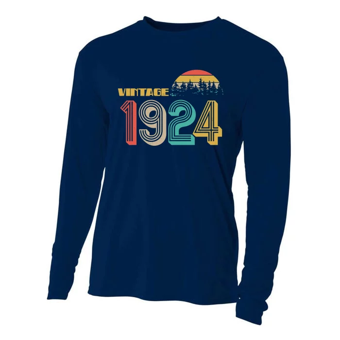 Vintage 1924 Sun Wilderness 100th Birthday Cooling Performance Long Sleeve Crew