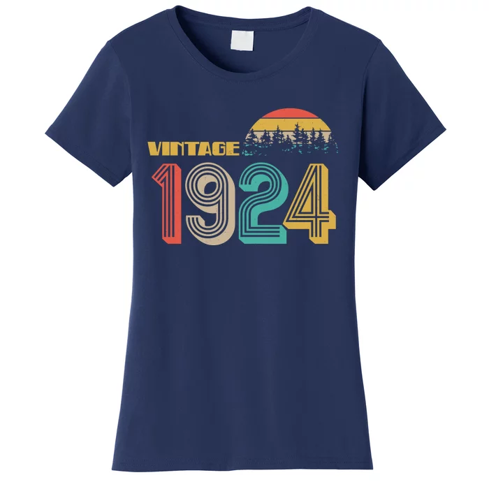 Vintage 1924 Sun Wilderness 100th Birthday Women's T-Shirt