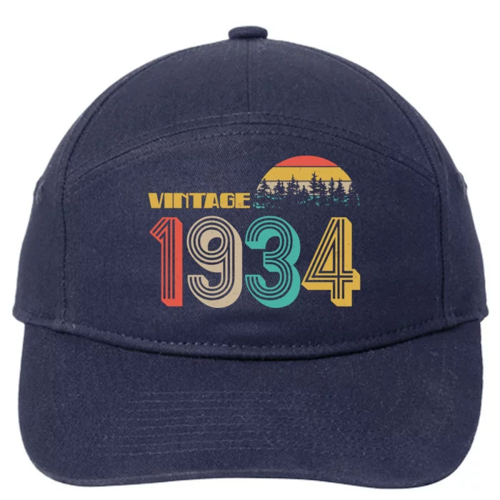 Vintage 1934 Sun Wilderness 90th Birthday 7-Panel Snapback Hat