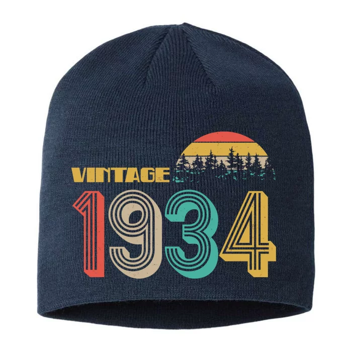 Vintage 1934 Sun Wilderness 90th Birthday 8 1/2in Sustainable Knit Beanie