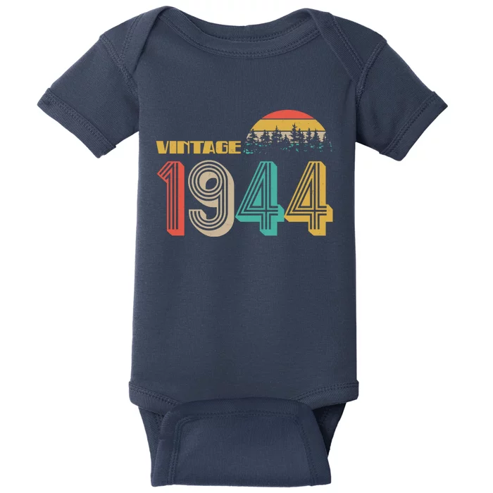 Vintage 1944 Sun Wilderness 80th Birthday Baby Bodysuit