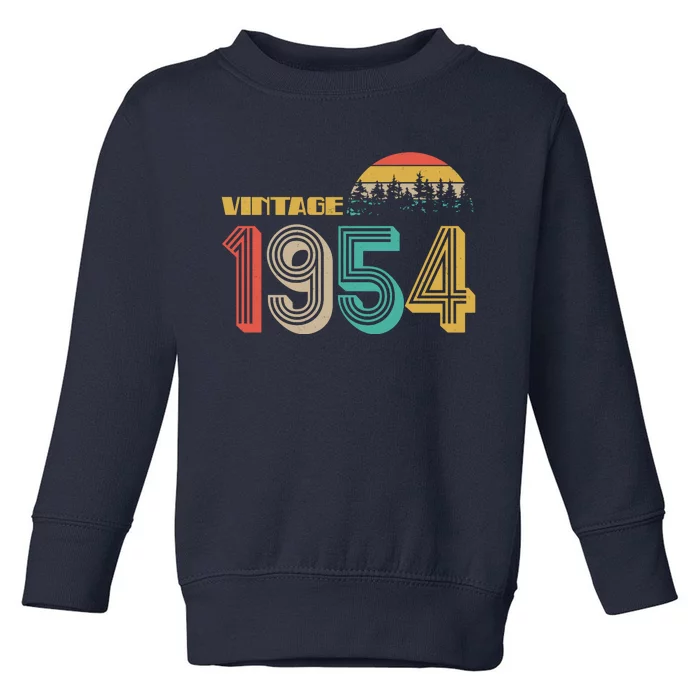 Vintage 1954 Sun Wilderness 70th Birthday Toddler Sweatshirt