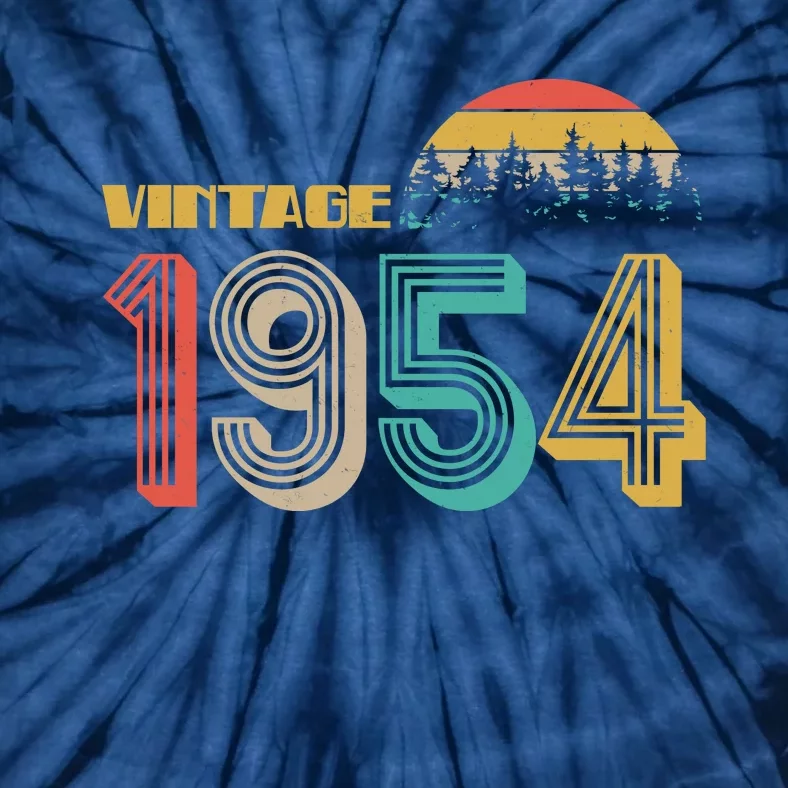 Vintage 1954 Sun Wilderness 70th Birthday Tie-Dye T-Shirt