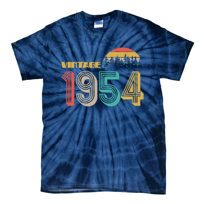 Vintage 1954 Sun Wilderness 70th Birthday Tie-Dye T-Shirt