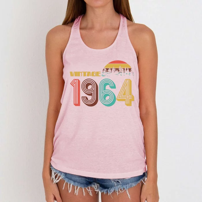 Vintage 1964 Sun Wilderness 60th Birthday Women's Knotted Racerback Tank