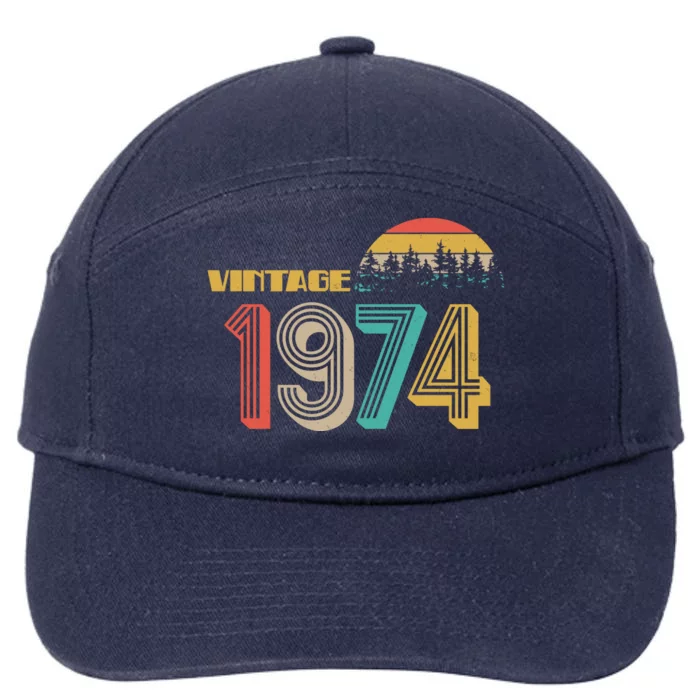 Vintage 1974 Sun Wilderness 50th Birthday 7-Panel Snapback Hat