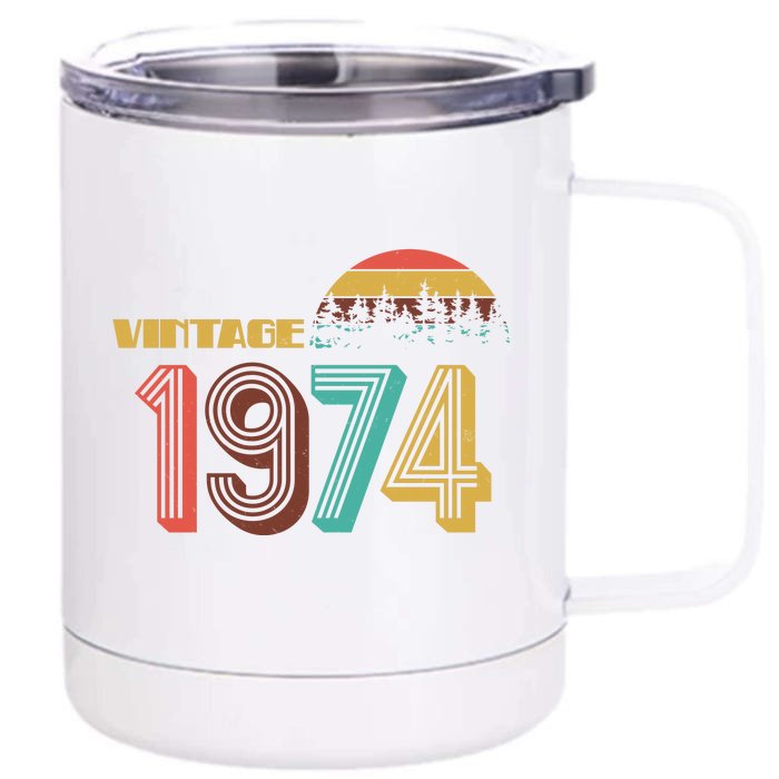 Vintage 1974 Sun Wilderness 50th Birthday Front & Back 12oz Stainless Steel Tumbler Cup