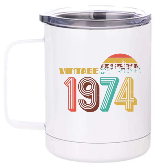 Vintage 1974 Sun Wilderness 50th Birthday Front & Back 12oz Stainless Steel Tumbler Cup