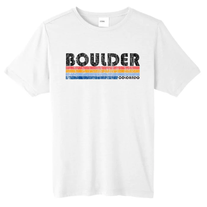 Vintage 1980s Style Boulder CO ChromaSoft Performance T-Shirt