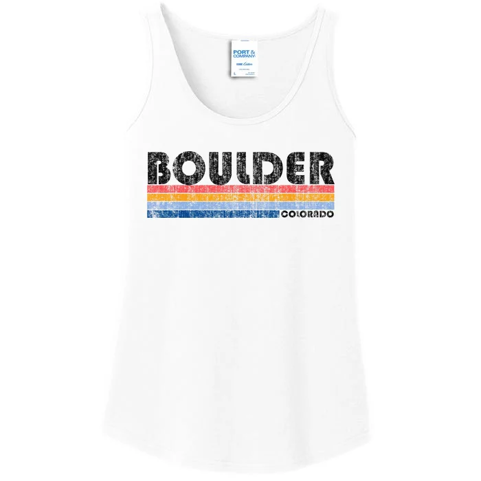 Vintage 1980s Style Boulder CO Ladies Essential Tank