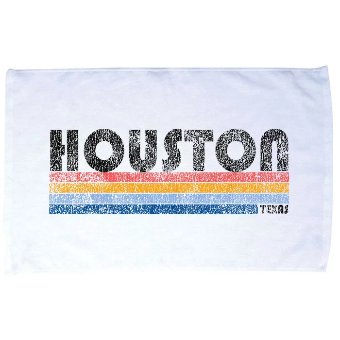 Vintage 1980s Style Houston Texas Microfiber Hand Towel