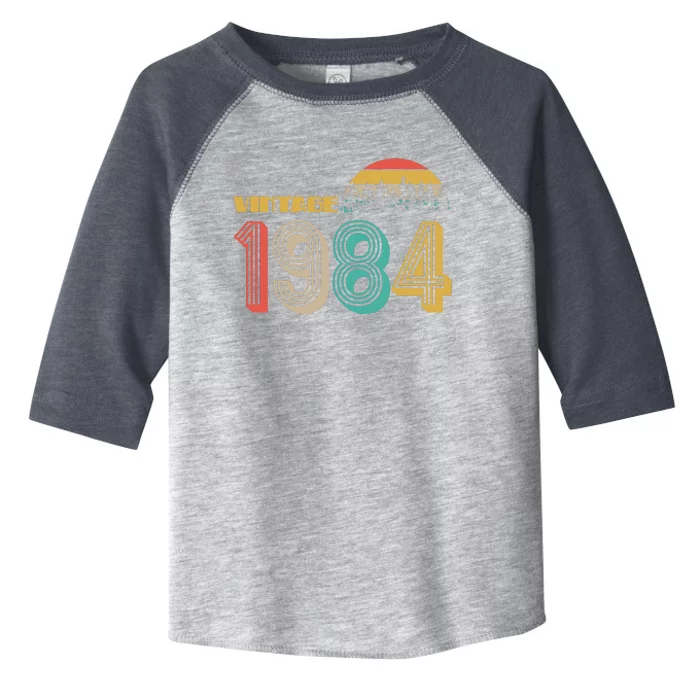 Vintage 1984 Sun Wilderness 40th Birthday Toddler Fine Jersey T-Shirt