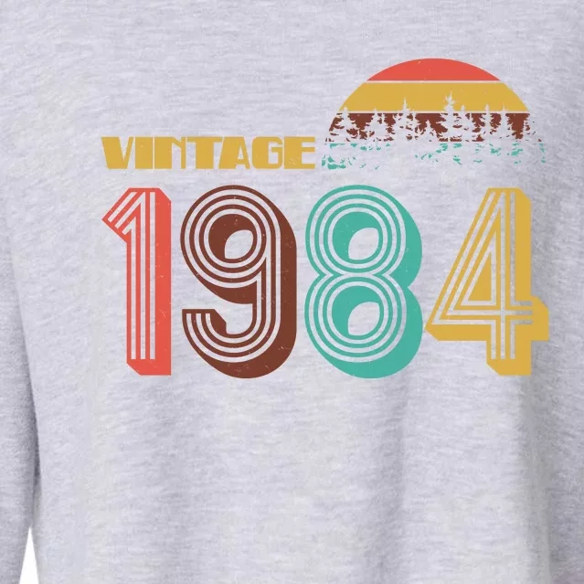 Vintage 1984 Sun Wilderness 40th Birthday Cropped Pullover Crew