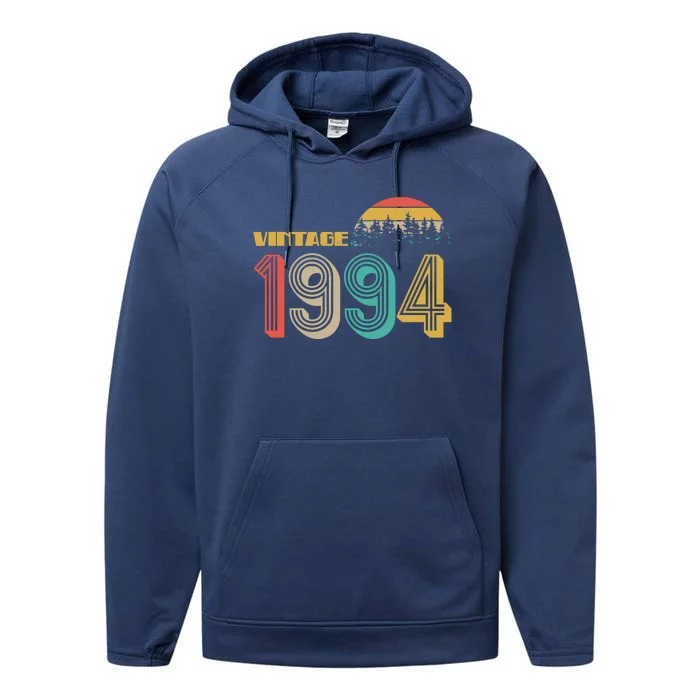 Vintage 1994 Sun Wilderness 30th Birthday Performance Fleece Hoodie