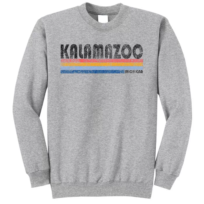 Vintage 1980s Style Kalamazoo Michigan Tall Sweatshirt