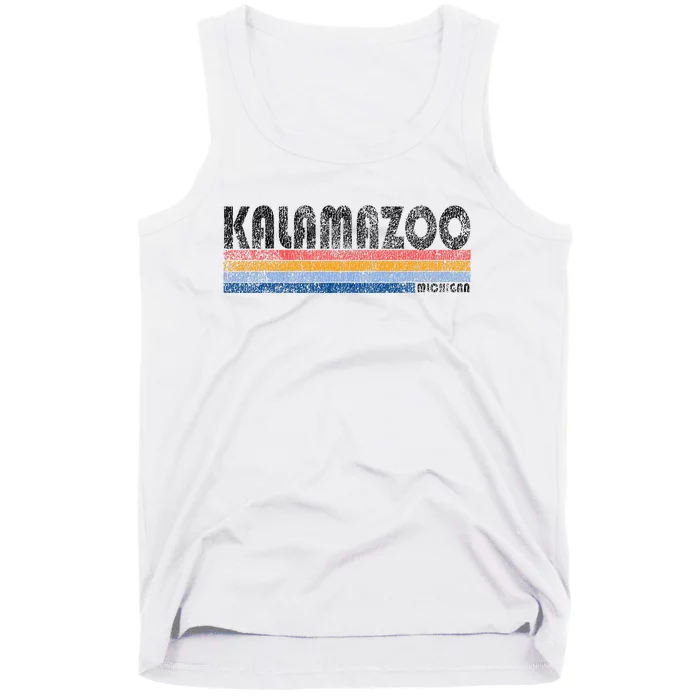 Vintage 1980s Style Kalamazoo Michigan Tank Top