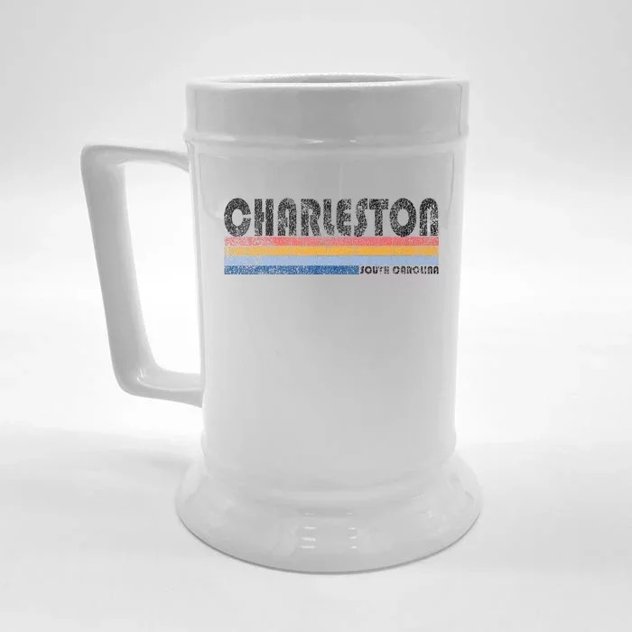 Vintage 1980s Style Charleston South Carolina Front & Back Beer Stein