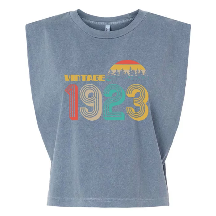 Vintage 1923 Sun Wilderness 100th Birthday Garment-Dyed Women's Muscle Tee