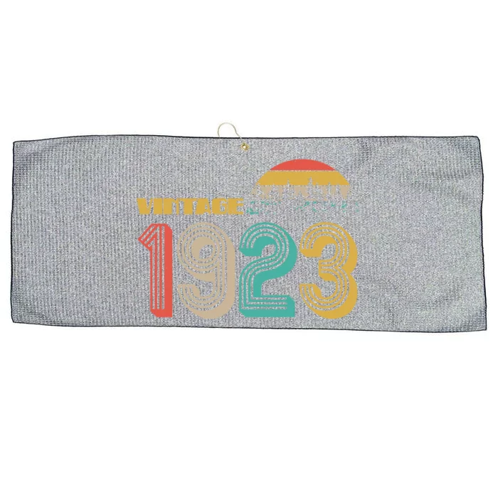 Vintage 1923 Sun Wilderness 100th Birthday Large Microfiber Waffle Golf Towel