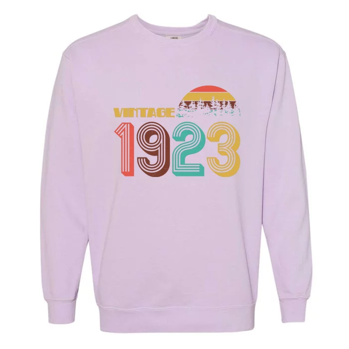 Vintage 1923 Sun Wilderness 100th Birthday Garment-Dyed Sweatshirt