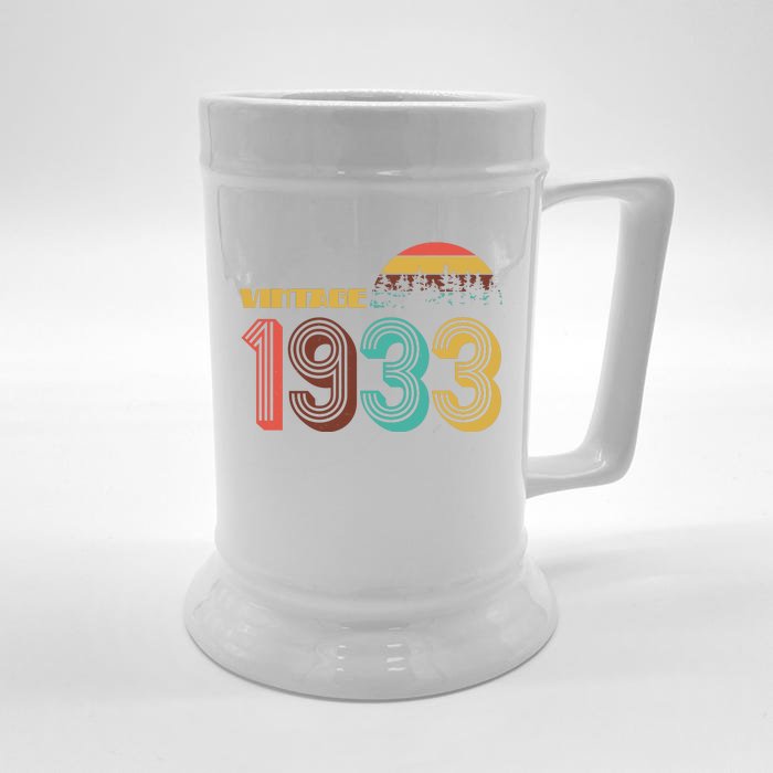 Vintage 1933 Sun Wilderness 90th Birthday Front & Back Beer Stein