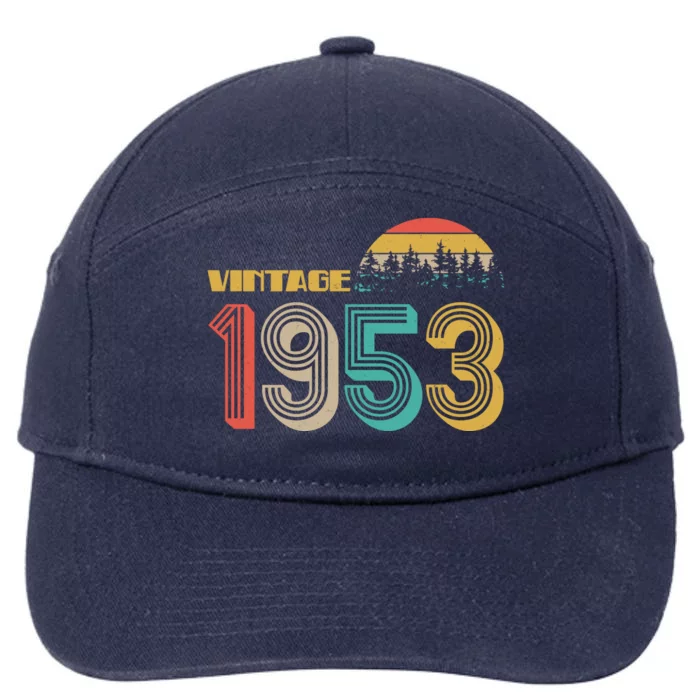 Vintage 1953 Sun Wilderness 70th Birthday 7-Panel Snapback Hat