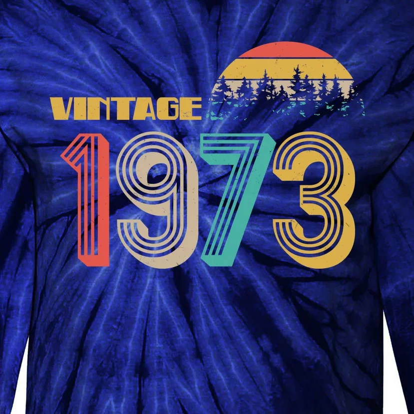 Vintage 1973 Sun Wilderness 50th Birthday Tie-Dye Long Sleeve Shirt