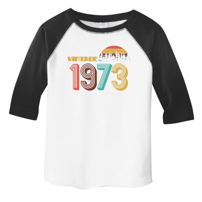 Vintage 1973 Sun Wilderness 50th Birthday Toddler Fine Jersey T-Shirt