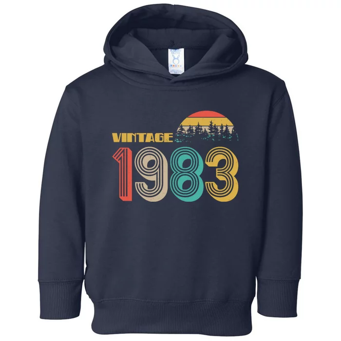 Vintage 1983 Sun Wilderness 40th Birthday Toddler Hoodie