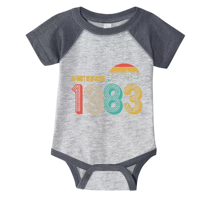 Vintage 1983 Sun Wilderness 40th Birthday Infant Baby Jersey Bodysuit