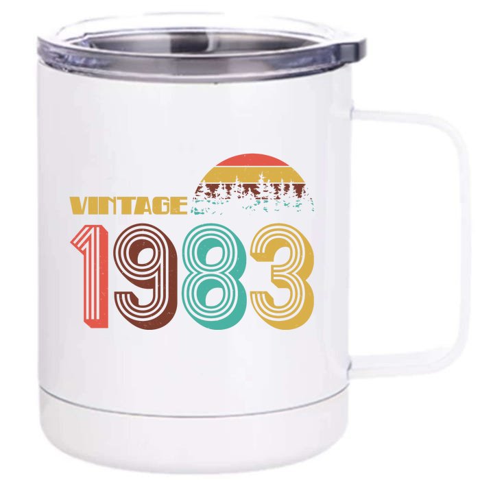 Vintage 1983 Sun Wilderness 40th Birthday Front & Back 12oz Stainless Steel Tumbler Cup