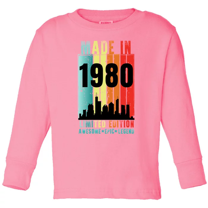 Vintage 1980 Toddler Long Sleeve Shirt