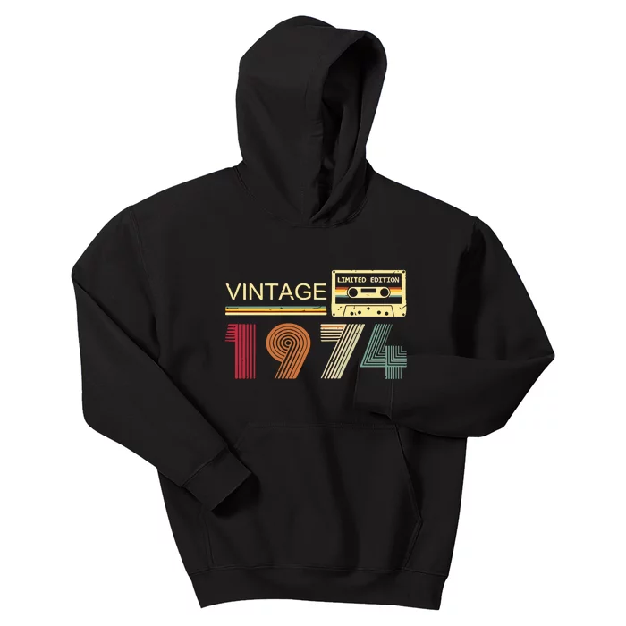 Vintage 1974 Kids Hoodie