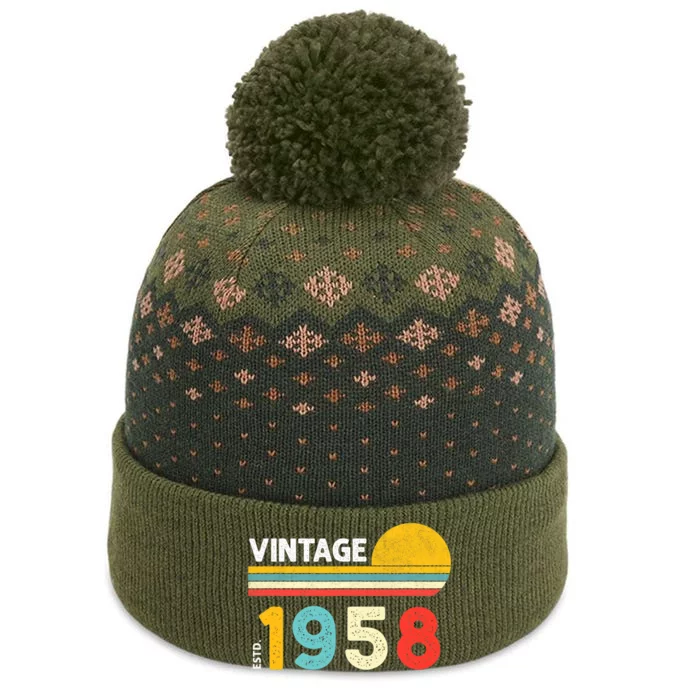 Vintage 1958 The Baniff Cuffed Pom Beanie