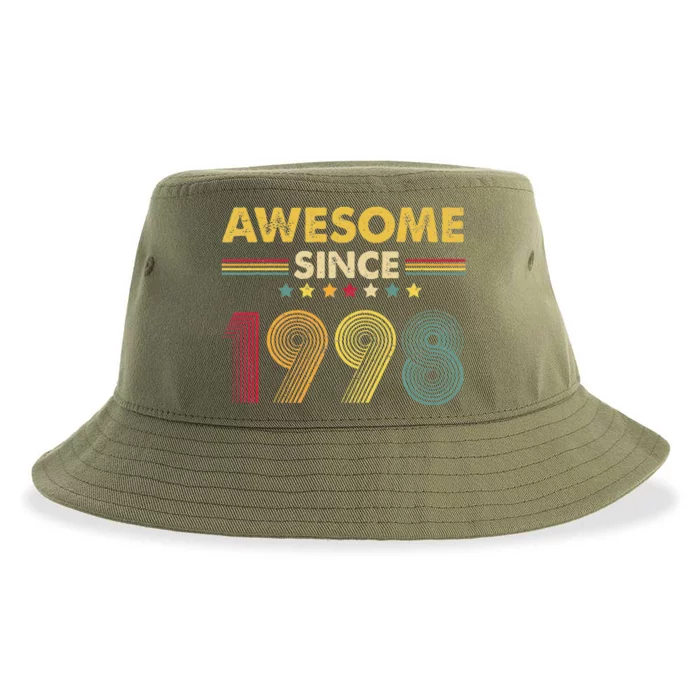 Vintage 1998 Women 25th Birthday 25 Year Old Gifts Sustainable Bucket Hat