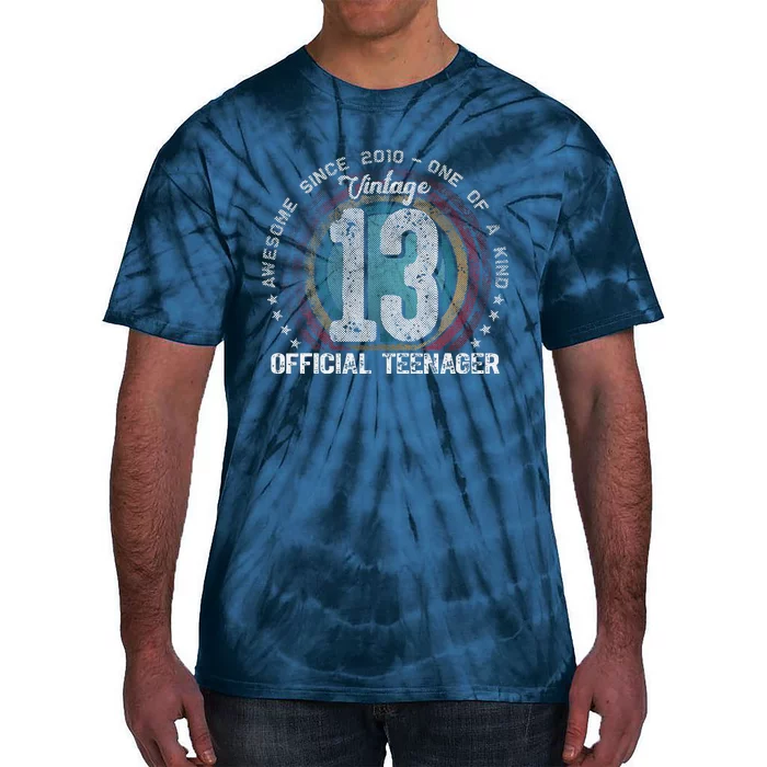 Vintage 13 Year Old Gifts 13th Birthday Cute Tie-Dye T-Shirt