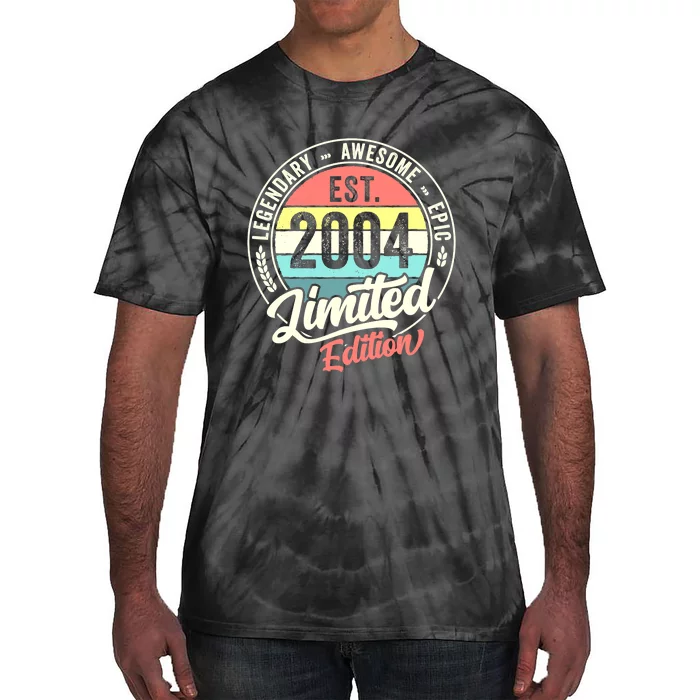 Vintage 18 Year Old Est 2004 Limited Edition 18th Birthday Tie-Dye T-Shirt