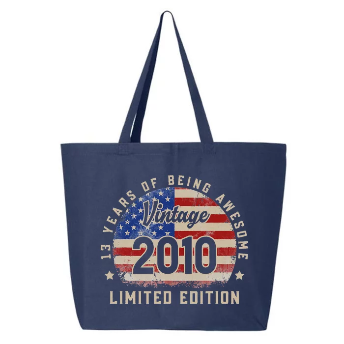 Vintage 2010 13 Years of Being Awesome Gifts 13th Birthday 25L Jumbo Tote