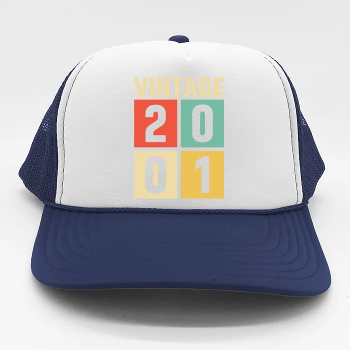 Vintage 2001 21st Birthday Celebration Trucker Hat