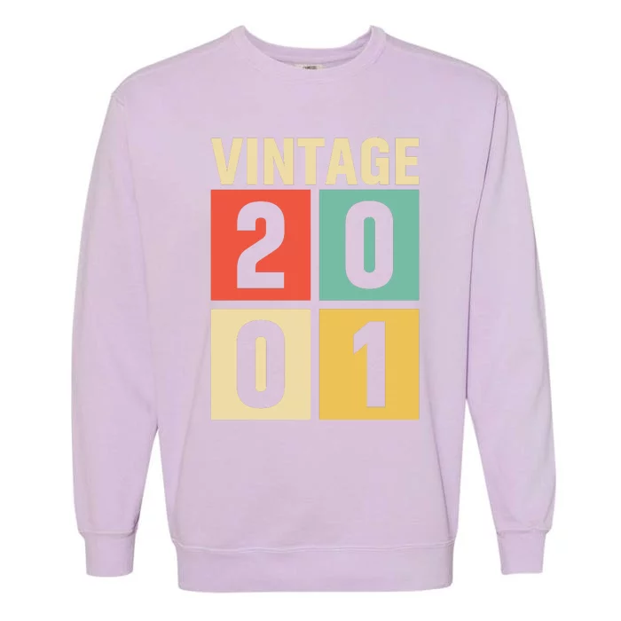 Vintage 2001 21st Birthday Celebration Garment-Dyed Sweatshirt