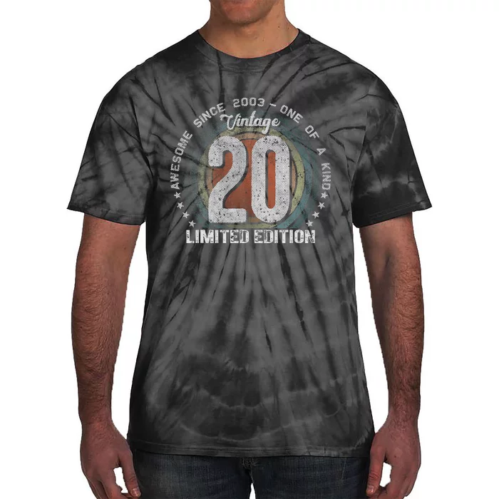 Vintage 2003 20 Year Old Gifts Limited Edition 20th Birthday Tie-Dye T-Shirt