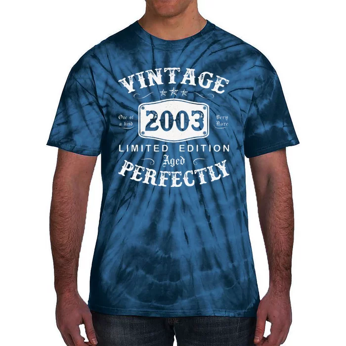 Vintage 2003 20 Years Old 20th Birthday Gifts For Tie-Dye T-Shirt