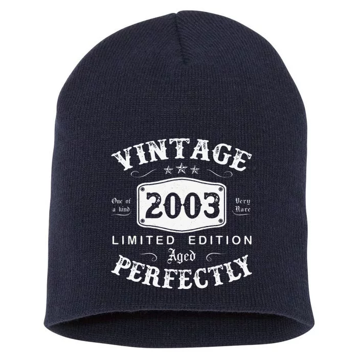 Vintage 2003 20 Years Old 20th Birthday Gifts For Short Acrylic Beanie