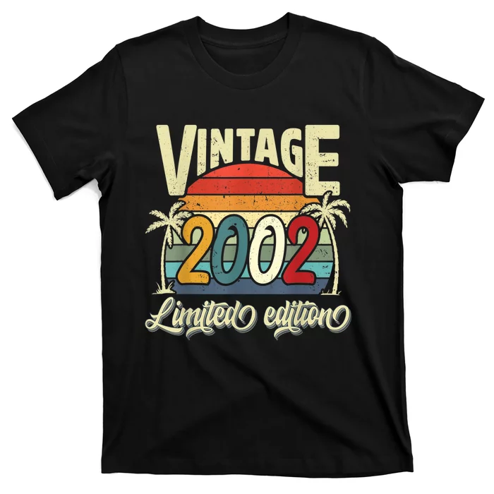 Vintage 2002 21st Birthday Limited Edition 21 Years Old Bday T-Shirt