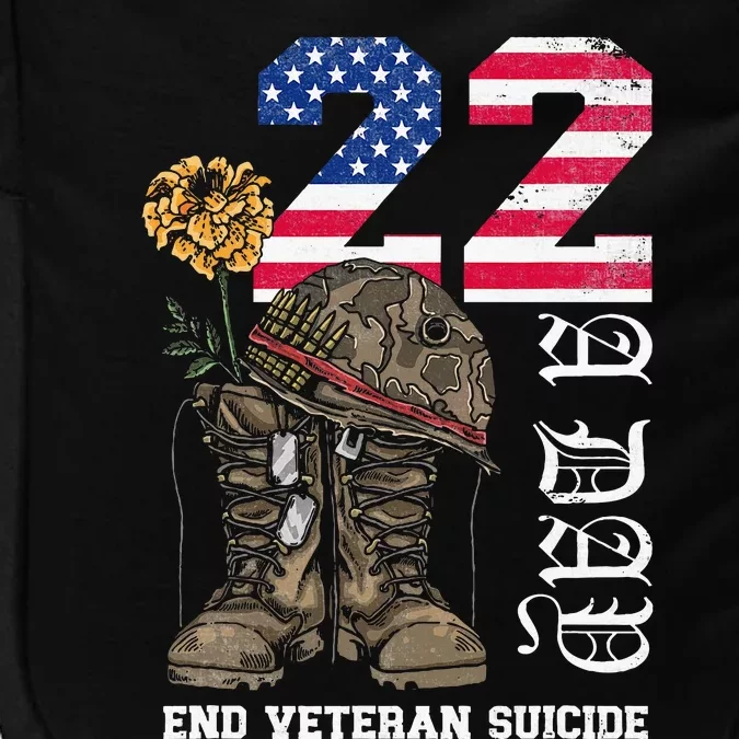 Veteran 22 A Day Take Their Lives End Veteran Suicide Impact Tech Backpack