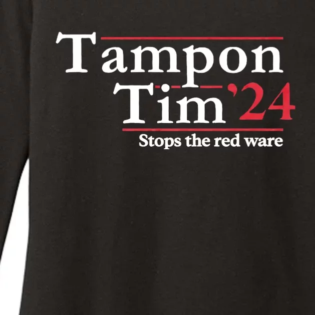 Voting 2024 Apparels Tampon Tim Womens CVC Long Sleeve Shirt